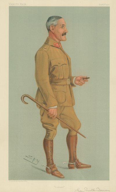 Kenraali H L Smith-Dorien, Doreen, 5. joulukuuta 1901, Vanity Fair -sarjakuva tekijältä Leslie Matthew Ward