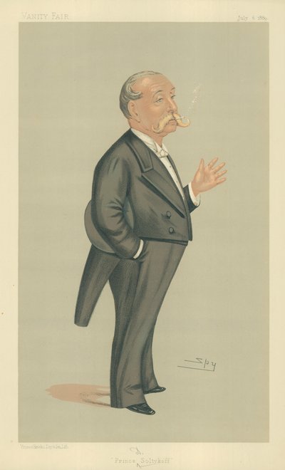 HSH Prince Demtrey Soltykoff, Prinssi Soltykoff, 6. heinäkuuta 1889, Vanity Fair -sarjakuva tekijältä Leslie Matthew Ward