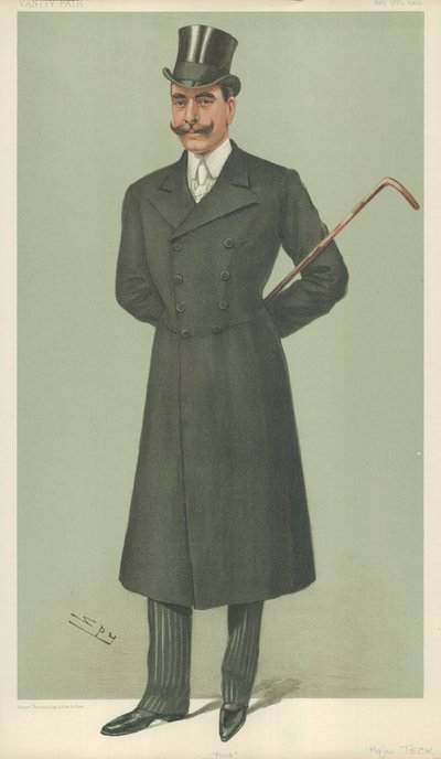 HSH The Duke of Teck, Frank, 17. heinäkuuta 1902, Vanity Fair -sarjakuva tekijältä Leslie Matthew Ward