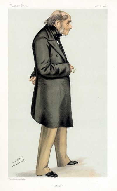 Henry Bessemer, brittiläinen insinööri, keksijä ja teollisuusmies, 1880 tekijältä Leslie Matthew Ward