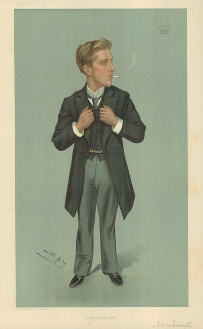 Lord Warkworth, South Kensington, 2. syyskuuta 1897, Vanity Fair -sarjakuva tekijältä Leslie Matthew Ward