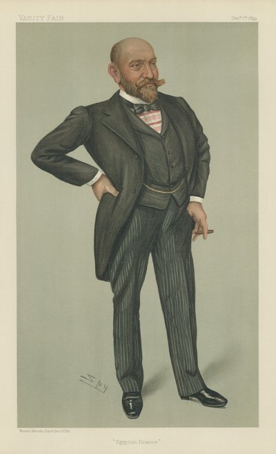 herra Ernest Cassel (väri litho) tekijältä Leslie Matthew Ward