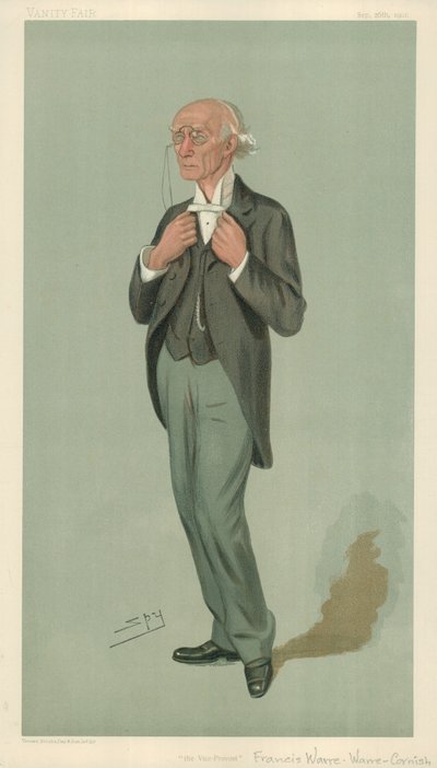 herra F W Warre-Cornish, Etonin varaprovosti, varaprovosti, 26. syyskuuta 1901, Vanity Fair -sarjakuva tekijältä Leslie Matthew Ward