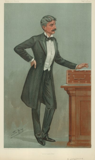 George Wyndham, Dover ja sota, 20. syyskuuta 1900, Vanity Fair -sarjakuva. tekijältä Leslie Matthew Ward