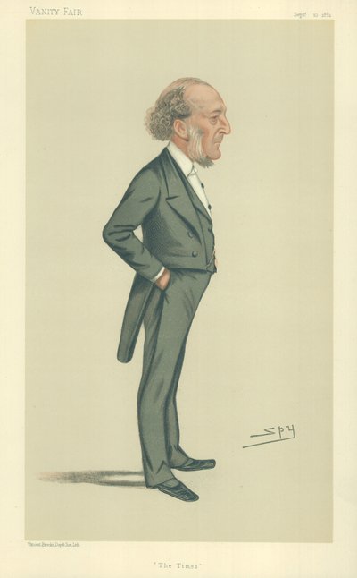 Mr John Walter, The Times, 10. syyskuuta 1881, Vanity Fair -sarjakuva tekijältä Leslie Matthew Ward