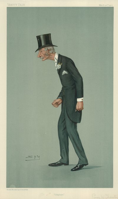 herra Percy Melville Thornton, Clapham, 22. maaliskuuta 1900, Vanity Fair -sarjakuva tekijältä Leslie Matthew Ward