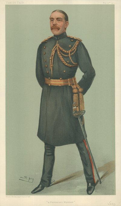 Mr William Dudley Ward, Pysyvä soturi, 30. toukokuuta 1901, Vanity Fair -sarjakuva tekijältä Leslie Matthew Ward