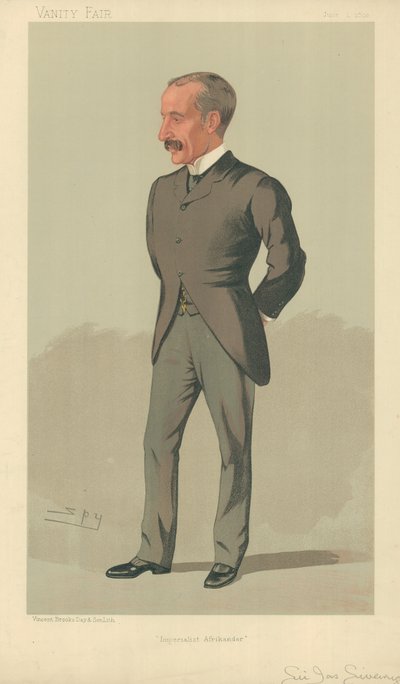 Sir James Sivewright, Imperialistinen Afrikander, 1. kesäkuuta 1893, Vanity Fair -sarjakuva tekijältä Leslie Matthew Ward