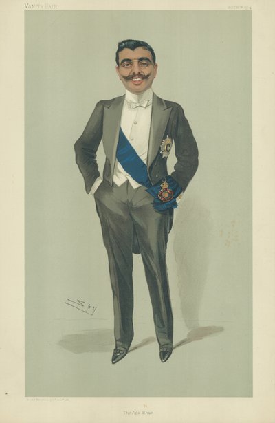 Aga Khan, 10. marraskuuta 1904, Vanity Fair -sarjakuva tekijältä Leslie Matthew Ward