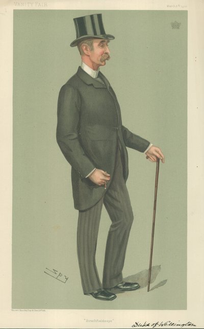 The Duke of Wellington, Strathfieldsaye, 5. maaliskuuta 1903, Vanity Fair -sarjakuva tekijältä Leslie Matthew Ward