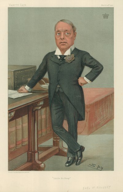 The Earl of Rosebury, Little Bo-Peep, 14. maaliskuuta 1901, Vanity Fair -sarjakuva tekijältä Leslie Matthew Ward
