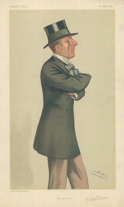 The Hon Percy Scawen Wyndham, Estetiikka, 30. lokakuuta 1880, Vanity Fair -sarjakuva tekijältä Leslie Matthew Ward