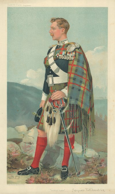 The Marquis of Tullibardine, Scottish Horse, 23. maaliskuuta 1905, Vanity Fair sarjakuva tekijältä Leslie Matthew Ward