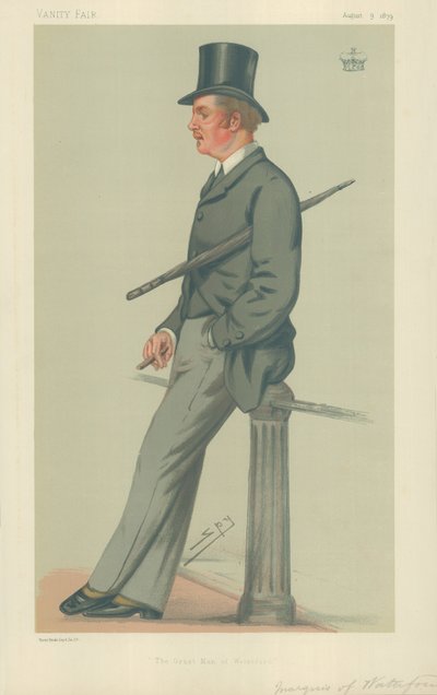 The Marquis of Waterford, Waterfordin suuri mies, 9. elokuuta 1879, Vanity Fair -sarjakuva tekijältä Leslie Matthew Ward