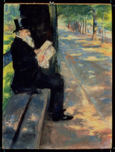 Gentleman in a Zoo, noin 1900 tekijältä Lesser Ury