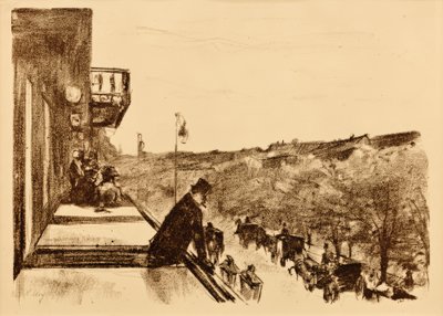 Kahvi Terassi Unter den Linden tekijältä Lesser Ury