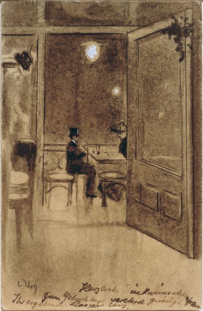Café Bauer -huone tekijältä Lesser Ury