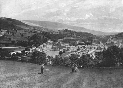 Llangollen ja Crow Castle, c1900 tekijältä Lettsome and Sons