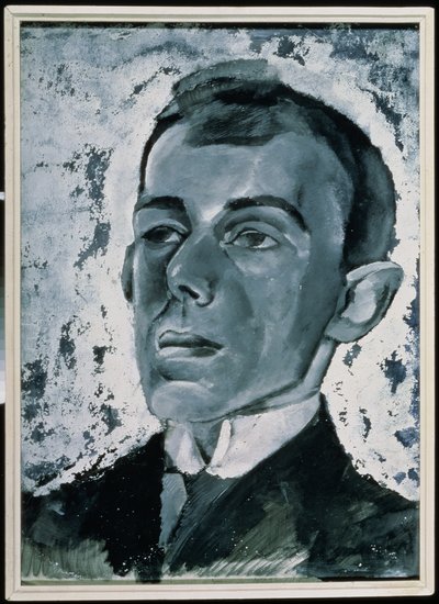 Runoilija Ossip Mandelstamin (1891-1938) muotokuva (guassi paperille) tekijältä Lev Aleksandrovitc Bruni