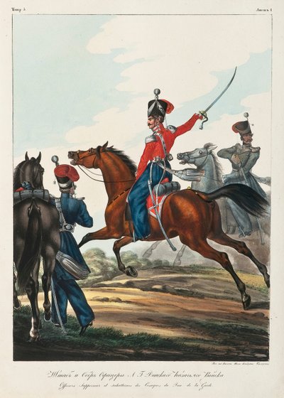 Donin kasakkojen armeijan esikuntaupseeri ja yliupseeri, 1830-1840 tekijältä Lev Alexandrovich Belousov