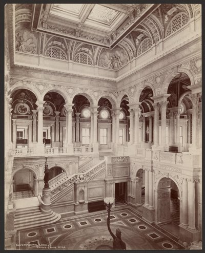 Kongressin kirjasto: Grand Stair Hall tekijältä Levin C. Hardy