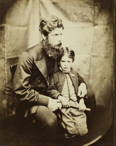 Pastori James Langton Clark ja poika Charles tekijältä Lewis Carroll
