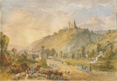Alton - Rautatieasemalta: akvarellimaalaus ja [c 1830-1840] tekijältä Lewis John Wood