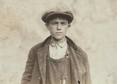 James Donovan - Irlantilainen lakaisukone Fall Riverin rautatehtaissa tekijältä Lewis Wickes Hine