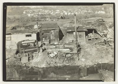 Asuinkortteli "Out-Of-Works" Pattersonissa, New Jerseyssa tekijältä Lewis Wickes Hine