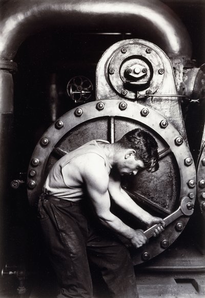 Powerhouse Mechanic, n. 1924; tekijältä Lewis Wickes Hine