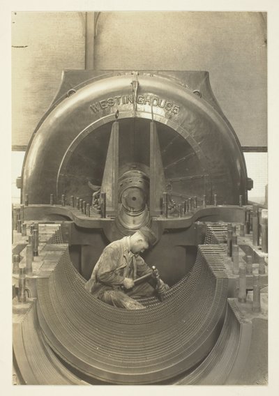 The Turbine, Power-House, New York City tekijältä Lewis Wickes Hine
