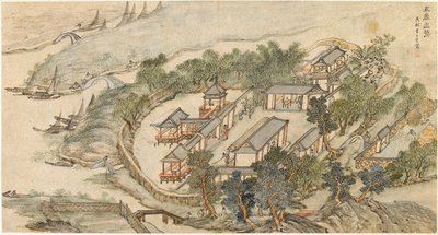 "The Five Deer Hermitage", 1600-luvun alku tekijältä Li Shida