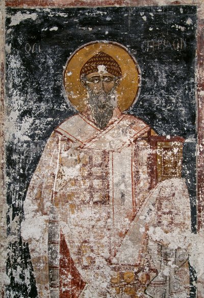 Apostoli, fresko bysanttilaisessa pyhien apostolien kirkossa Ateenan Agorassa, Kreikassa tekijältä Unbekannt Unbekannt