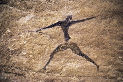 Jousiampuja, luolamaalaus, Tassili n