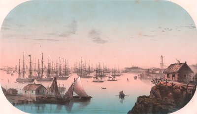 Baltic Fleet Baro Sundissa, värilitografia, 29x20 cm, Episodes de la guerre d