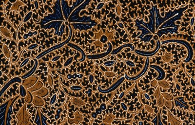 Batiikki perinteisellä kukkakuviolla, Surakarta, Java, Indonesia, yksityiskohdat tekijältä Unbekannt Unbekannt