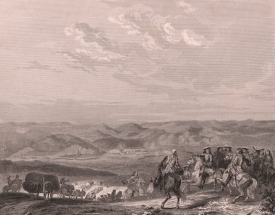 Freiburgin taistelu, Saksa, elokuu 1644, kolmikymmenvuotinen sota, teräskaiverrus posliinipaperille tekijältä Unbekannt Unbekannt