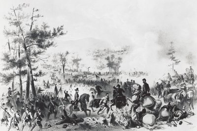 Gettysburgin taistelu, George Gordon Meaden johtamien unionin joukkojen voitto ja kenraali Robert Edward Leen tappio 1.–3. tekijältä Unbekannt Unbekannt
