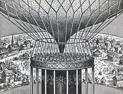 Cineorama, Raoul Grimoin-Sanson (1860-1941), Cineraman esi-isä pyöreä projektiojärjestelmä tekijältä Unbekannt Unbekannt