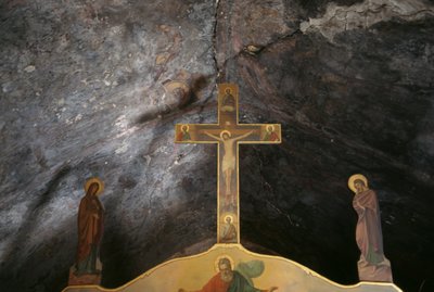 Krusifiksi Agios Mamasin kirkossa, Kantanos, Kreeta, Kreikka (kuva) tekijältä Unbekannt Unbekannt