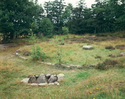 Tanska, Jyllanti, Bjerrgrav, Hvolris, kelttiläinen hautausmaa pyöreähaudoineen tekijältä Unbekannt Unbekannt