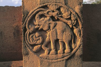 Elefantti, stupa nro 2, Sanchi (UNESCOn maailmanperintöluettelo). tekijältä Unbekannt Unbekannt