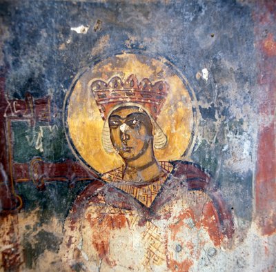 Fresko bysanttilaisessa Agios Georgioksen kirkossa tekijältä Unbekannt Unbekannt