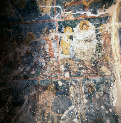 Freskot Agios Georgioksen luostarin katossa, Diavaide, Kreeta, Kreikka (kuva) tekijältä Unbekannt Unbekannt