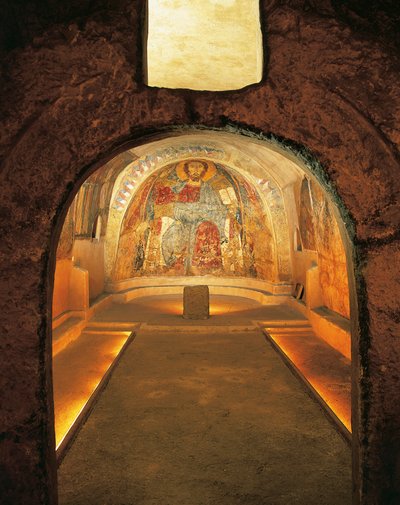 Italia, Apulia, Gravina Pugliassa, San Vito Vecchio -kirkon kallio krypta tekijältä Unbekannt Unbekannt