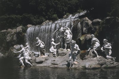 Italia, Campanian alue, Caserta, Kuninkaallinen palatsi, Diana ja Actaeon Fountain tekijältä Unbekannt Unbekannt