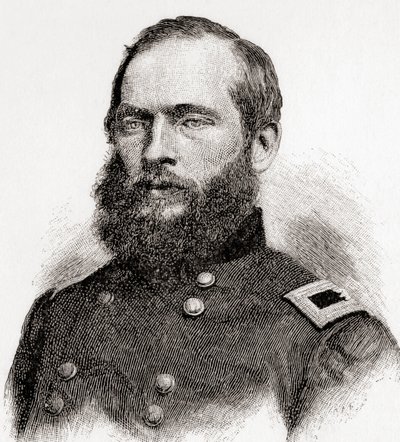 James Abram Garfield, The Century Magazine -lehdestä, julkaistu 1887 (kaiverrus). tekijältä Unbekannt Unbekannt