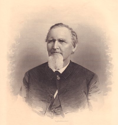 Amerikkalaisen metodistipapin John L Smithin muotokuva, FE Jonesin kaiverrus, noin 1870 tekijältä Unbekannt Unbekannt