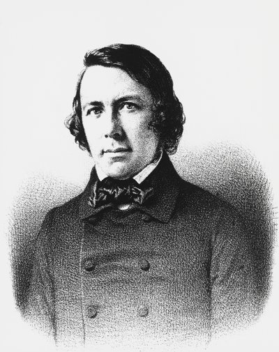 Muotokuva Charles Forbes de Montalembertistä (1810-1870), ranskalainen poliitikko, toimittaja ja filosofi, kaiverrus tekijältä Unbekannt Unbekannt