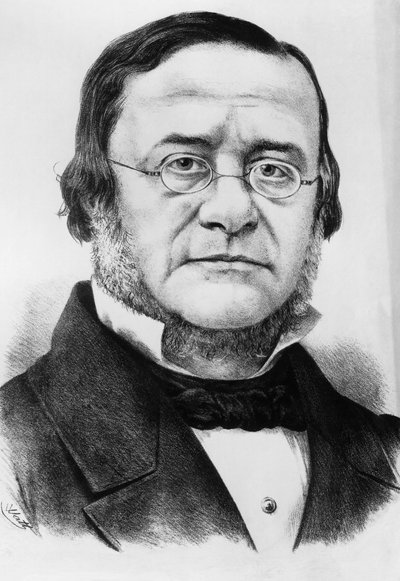 Muotokuva Daniele Maninista (1804-1857), italialainen patriootti ja poliitikko, joka oli San Marcon tasavallan presidentti vuosina 1848-1849, kaiverrus Wattin piirtämänä tekijältä Unbekannt Unbekannt